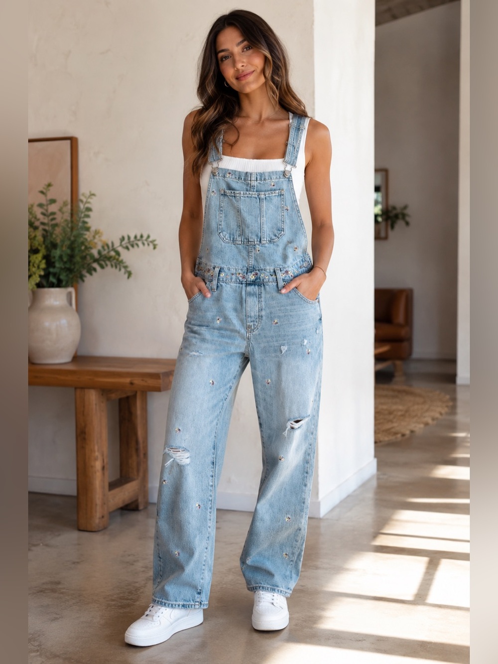 Lucky Brand Light Blue Denim Overalls Sz Xs